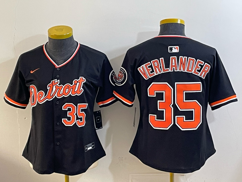 Youth Detroit Tigers #35 Verlander black Nike 2026 MLB Jersey 0414001->->Youth Jersey